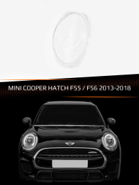 Стекло фары MINI COOPER HATCH F55 / F56 (2013-2018) дорестайлинг (правое) фото 1