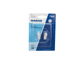 Лампа автомобильная W5W Range Power LED (W2,1x9,5d) T10 (блистер 2шт.) (Narva)