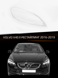 Стекло фары VOLVO V40 (2016-2019) (правое) фото 1