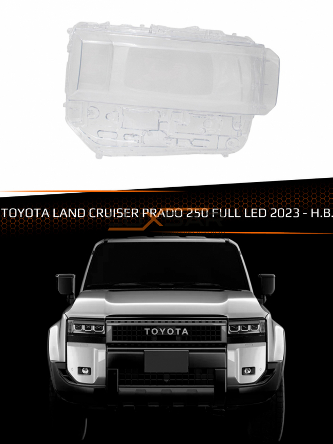 Стекло фары TOYOTA LAND CRUISER PRADO 250 FULL LED (2023-н.в.) (правое) фото 1