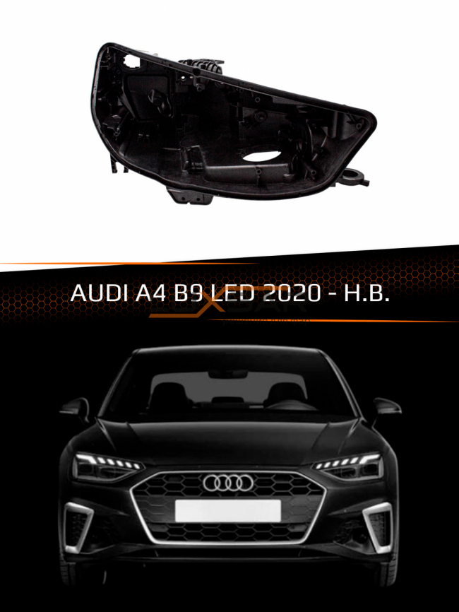 Корпус фары AUDI A4 B9 LED (2020-н.в.) рестайлинг (правый) фото 1