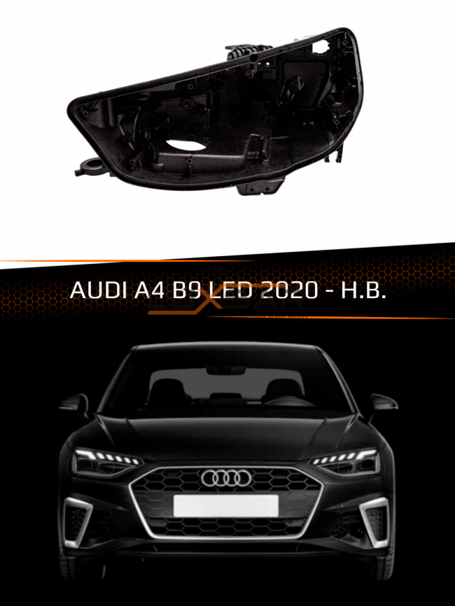Корпус фары AUDI A4 B9 LED (2020-н.в.) рестайлинг (левый) фото 1