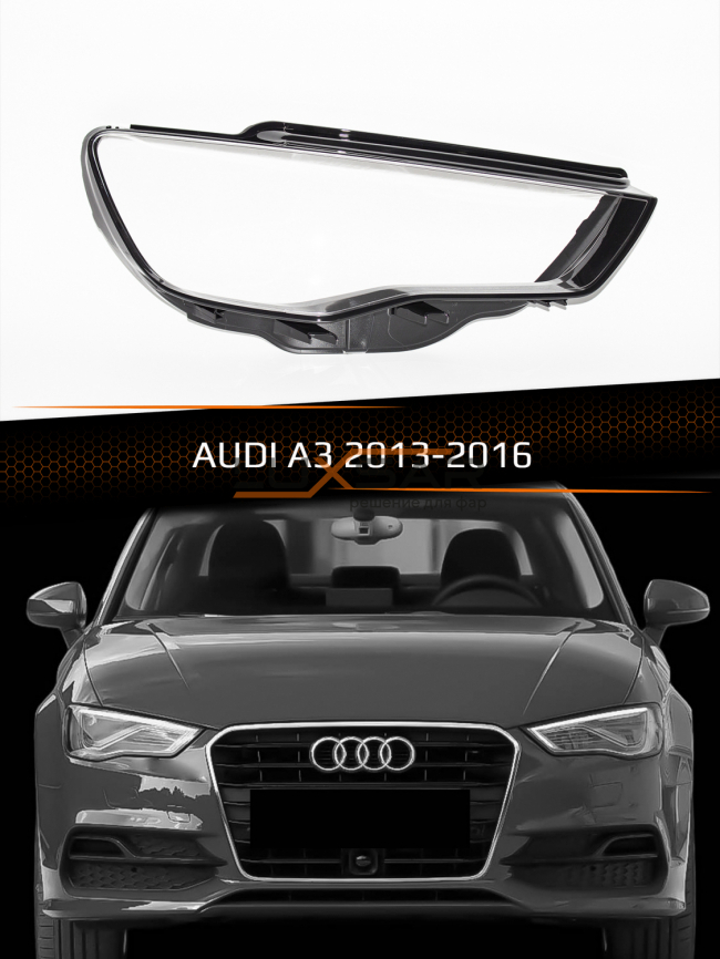 Стекло фары AUDI A3 (2013-2016) дорестайлинг (правое) фото 1
