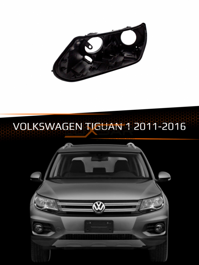 Корпус фары VOLKSWAGEN TIGUAN 1 XENON (2011-2016) рестайлинг (левый) фото 1