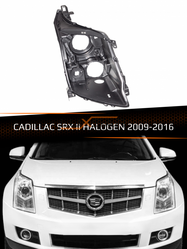 Корпус фары CADILLAC SRX II HALOGEN (2009-2016) (правый) фото 1