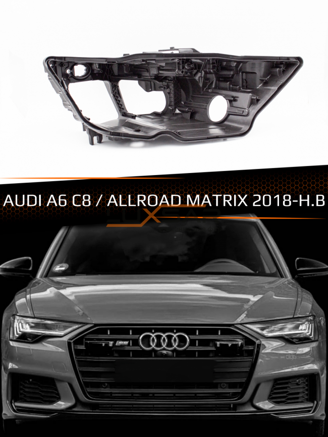 Корпус фары AUDI A6 C8 / ALLROAD MATRIX (2018-н.в.) (правый) фото 1