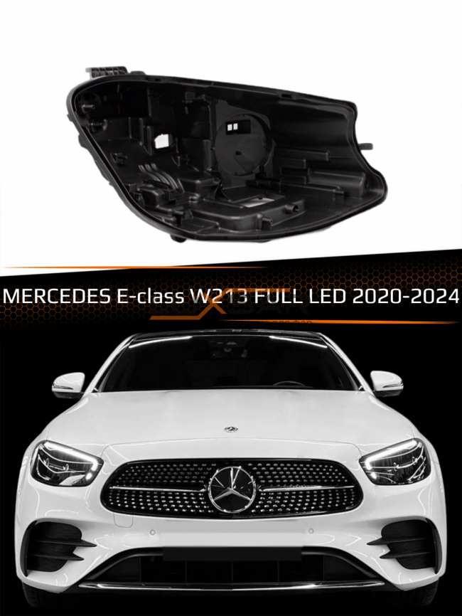 Корпус фары MERCEDES E-class W213 FULL LED (2020-2024) рестайлинг (правый) фото 1
