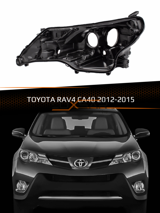 Корпус фары TOYOTA RAV4 CA40 (2012-2015) дорестайлинг (левый) фото 1