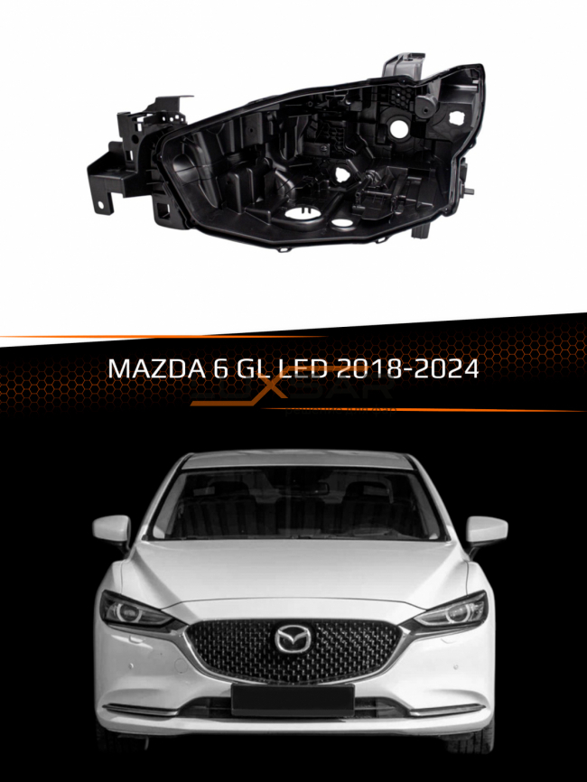 Корпус фары MAZDA 6 GL LED (2018-2024) (левый) фото 1