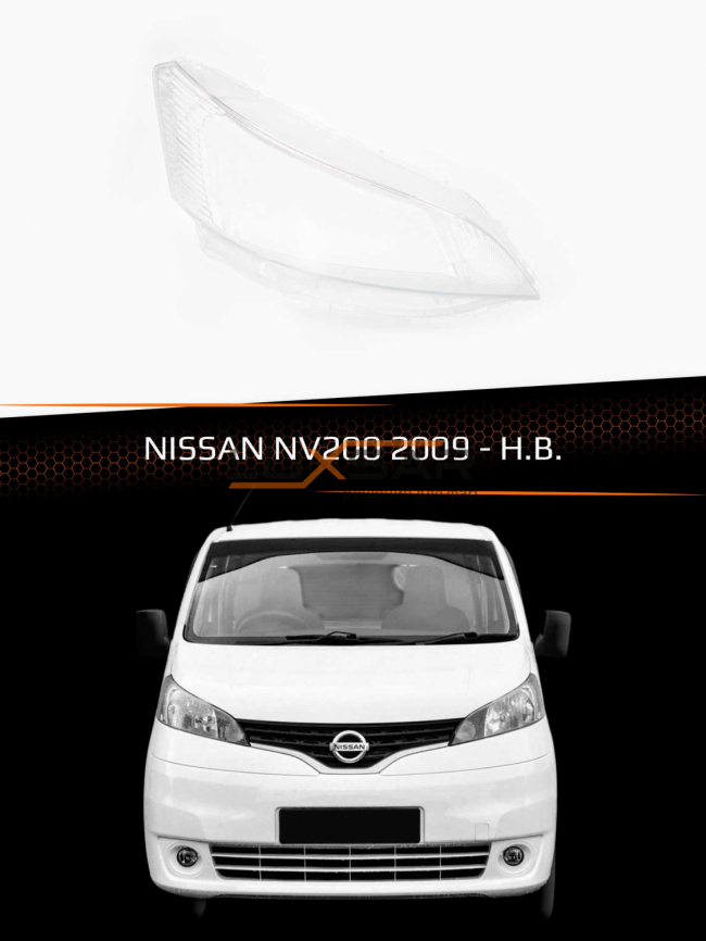 Стекло фары NISSAN NV200 (2009-н.в.) (правое) фото 1