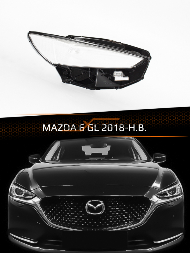 Стекло фары MAZDA 6 GL (2018-н.в.) (правое) фото 1