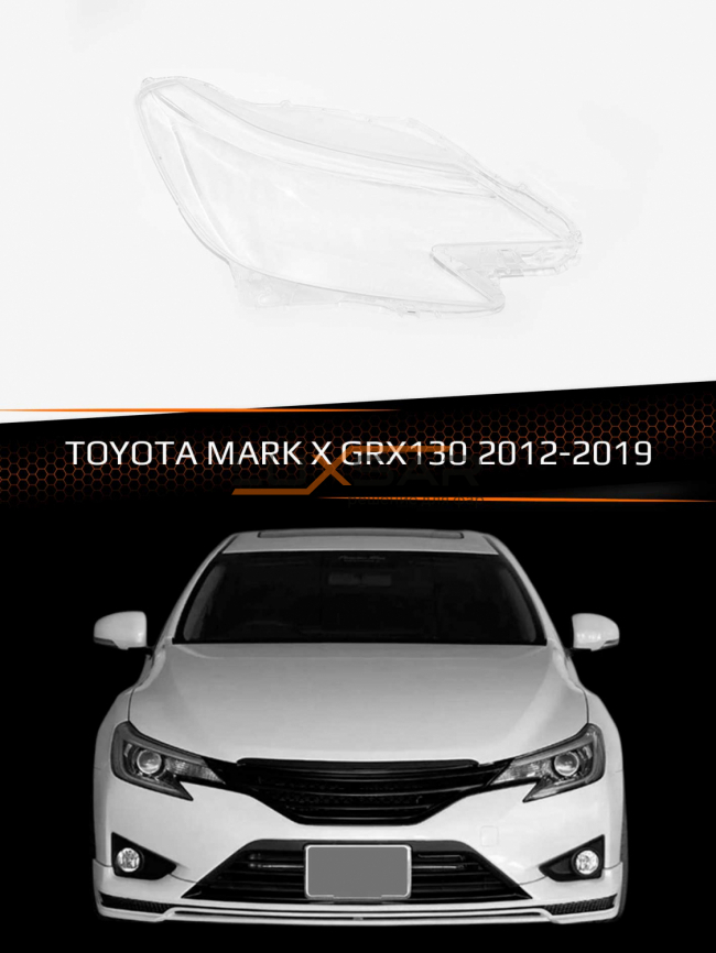 Стекло фары TOYOTA MARK X GRX130 (2012-2019) (правое) фото 1