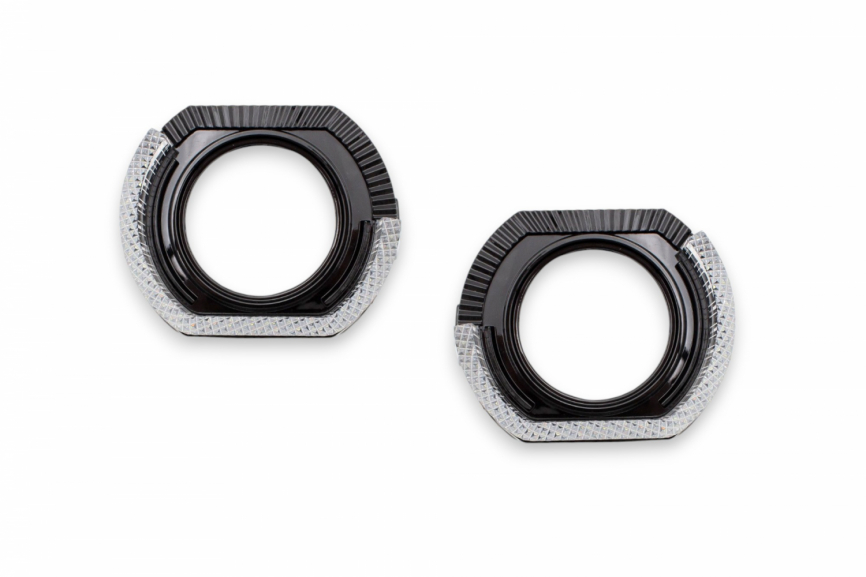 Маски с ДХО LUXSAR 7D CRYSTAL 3.0" IC21-L БЕЛЫЙ (L+R) фото 1