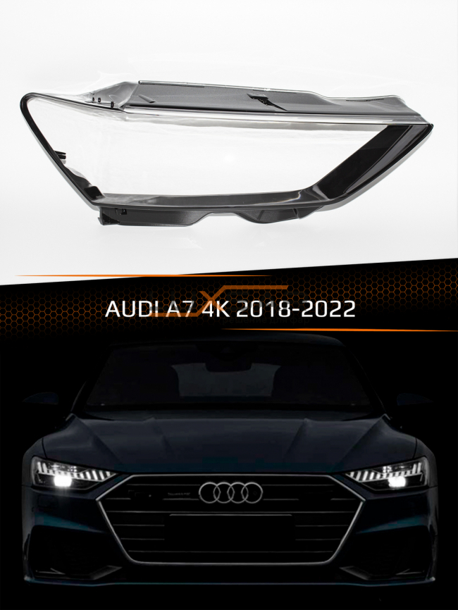 Стекло фары AUDI A7 4K (2018-2022) дорестайлинг (правое) фото 1