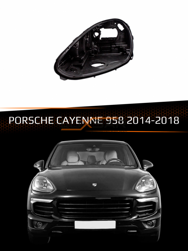 Корпус фары PORSCHE CAYENNE II 958 FULL LED (2014-2018) рестайлинг (левый) фото 1