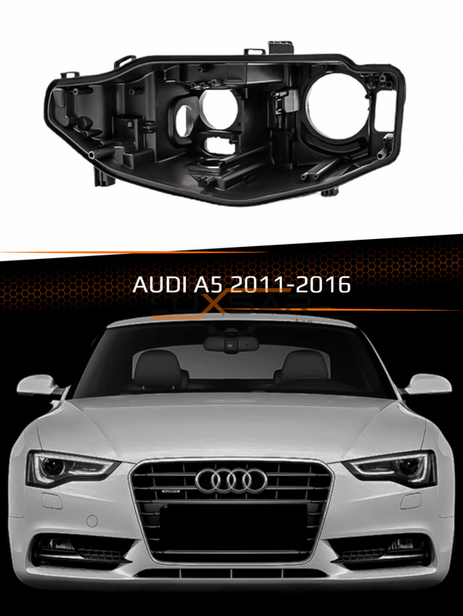 Корпус фары AUDI A5 (2011-2016) (левый) фото 1