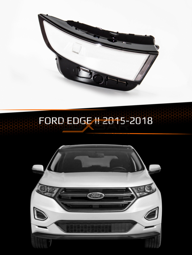 Стекло фары FORD EDGE II (2015-2018) (правое) фото 1