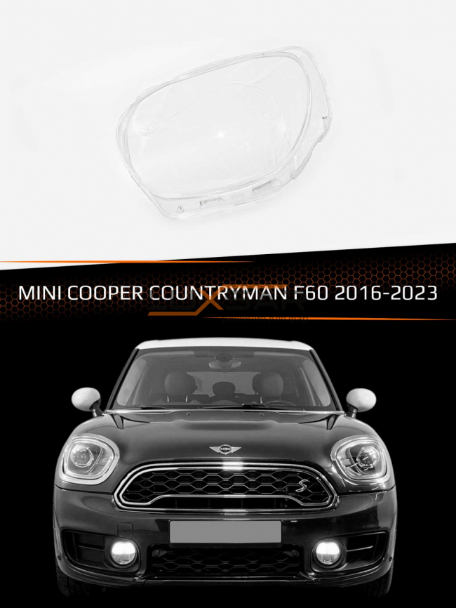 Стекло фары MINI COOPER COUNTRYMAN F60 (2016-2023) (левое) фото 1