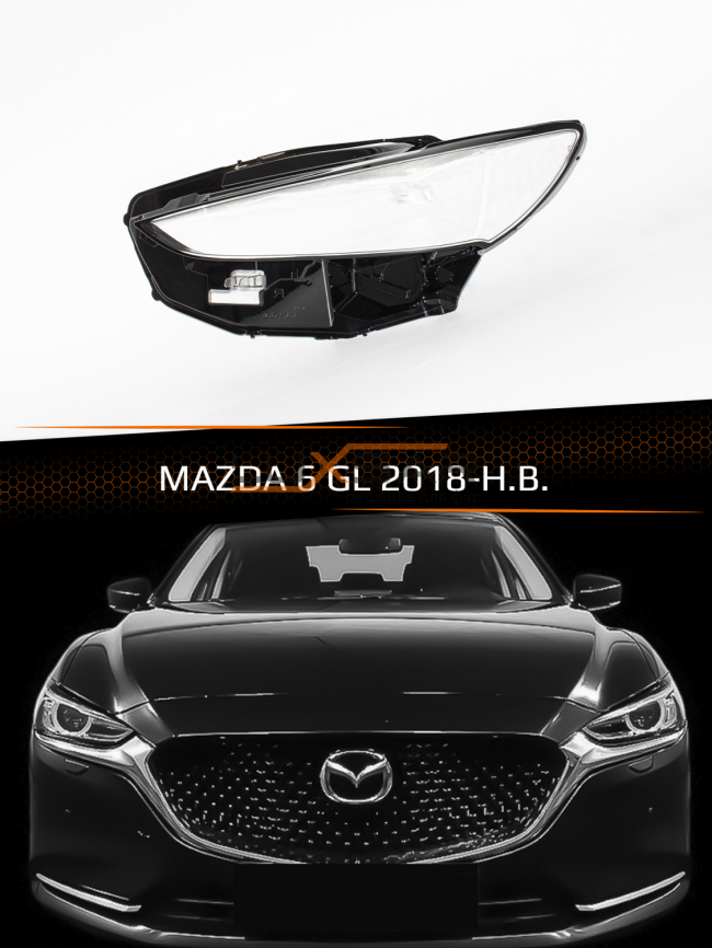Стекло фары MAZDA 6 GL (2018-н.в.) (левое) фото 1