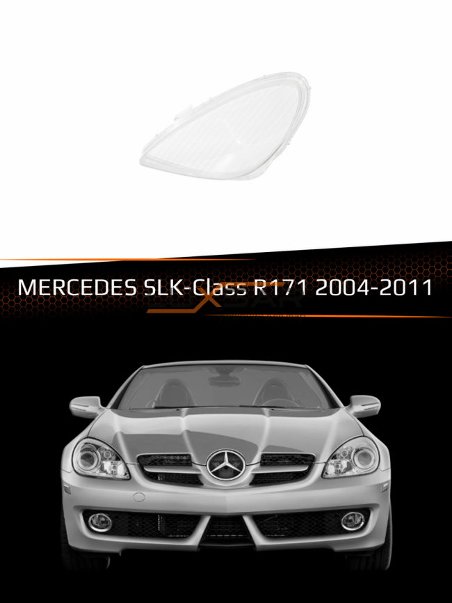 Стекло фары MERCEDES SLK R171 (2004-2011) (левое) фото 1