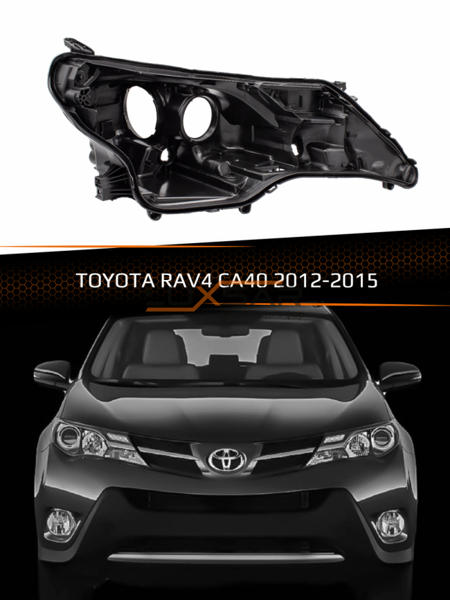 Корпус фары TOYOTA RAV4 CA40 (2012-2015) дорестайлинг (правый) фото 1