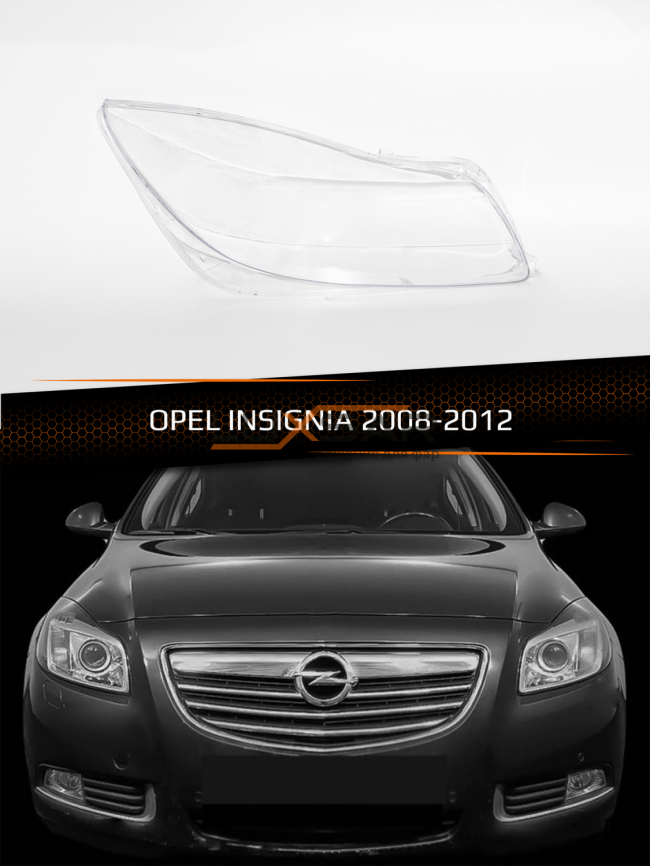 Стекло фары OPEL INSIGNIA (2008-2012) дорестайлинг (правое) фото 1