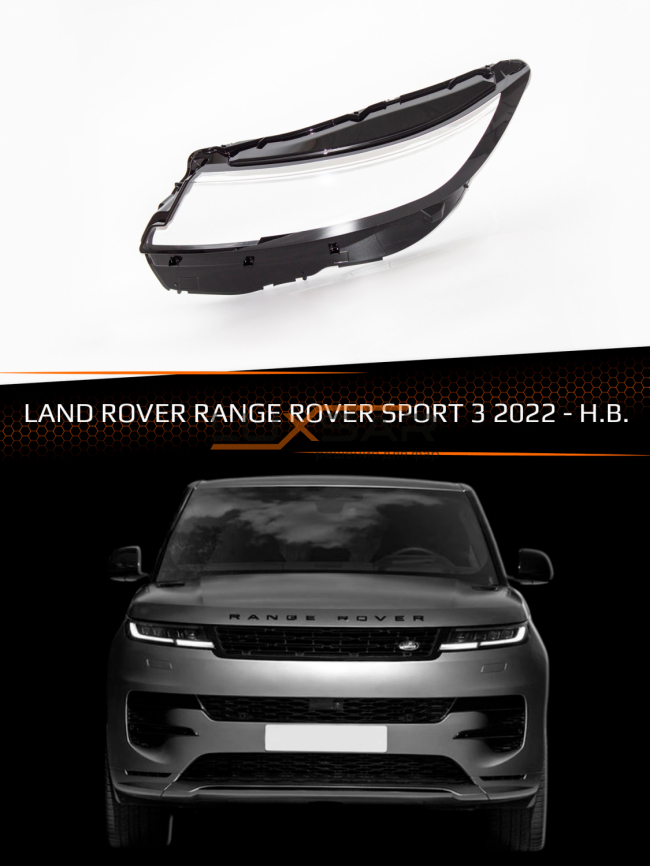 Стекло фары LAND ROVER RANGE ROVER SPORT 3 (2022-н.в.) (левое) фото 1