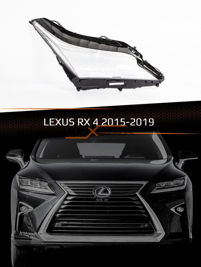 Стекло фары LEXUS RX 4 (2015-2019) дорестайлинг (правое) фото 1
