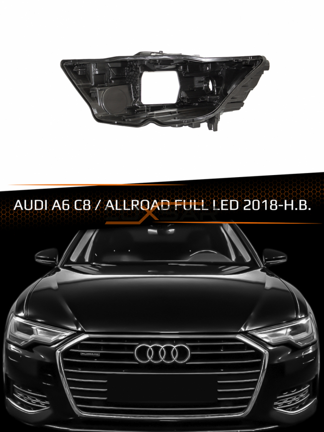 Корпус фары AUDI A6 C8 / ALLROAD FULL LED (2018-н.в.) (левый) фото 1