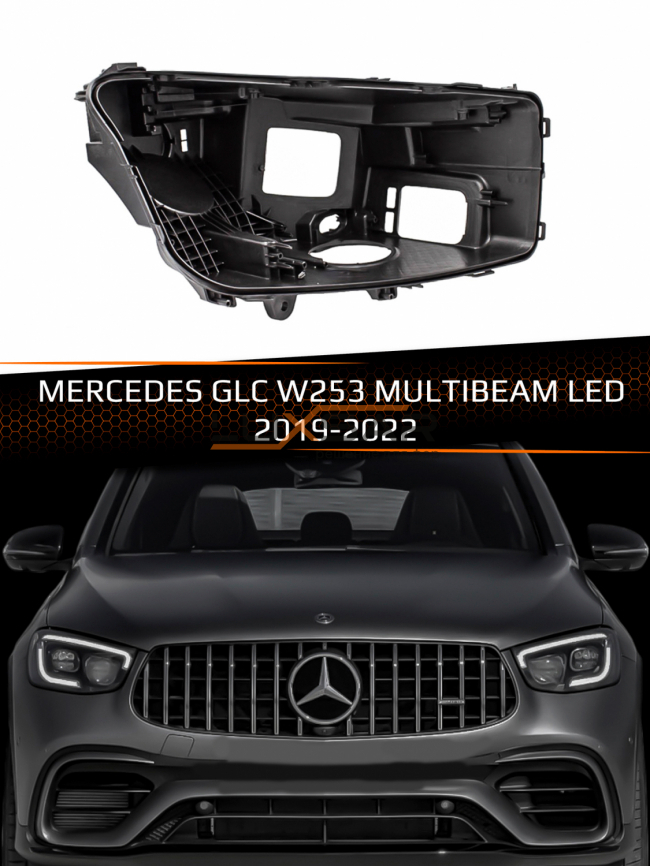 Корпус фары MERCEDES GLC W253 MULTIBEAM LED (2019-2022) рестайлинг (правый) фото 1