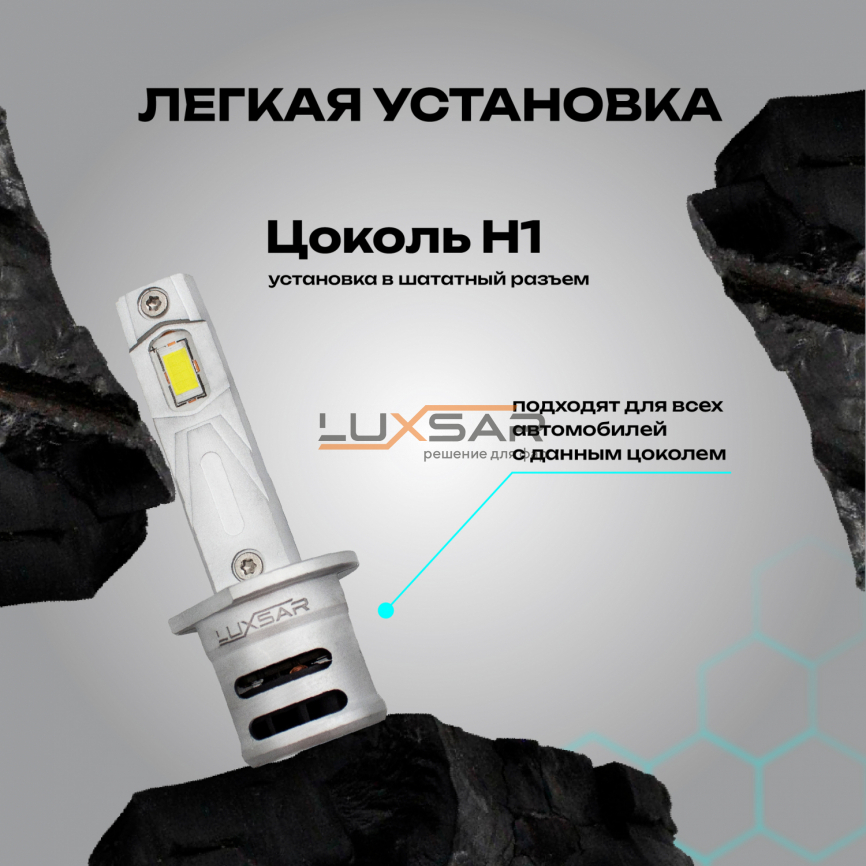 Светодиодные лампы LUXSAR G6 COMPACT H1 36W 6000K фото 6