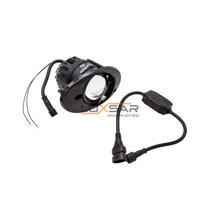 Противотуманные BI-LED линзы LUXSAR X3 HONDA 2.0 6000K 80W БЛИЖНИЙ+ДАЛЬНИЙ фото 2