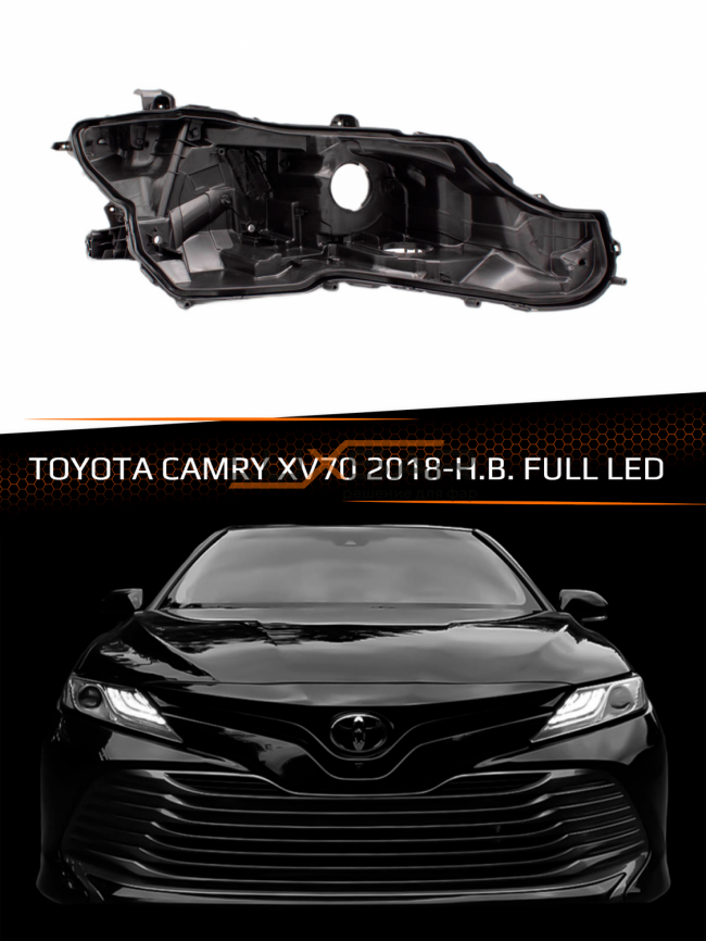 Корпус фары TOYOTA CAMRY XV70 FULL LED (2018-н.в.) (правый) фото 1