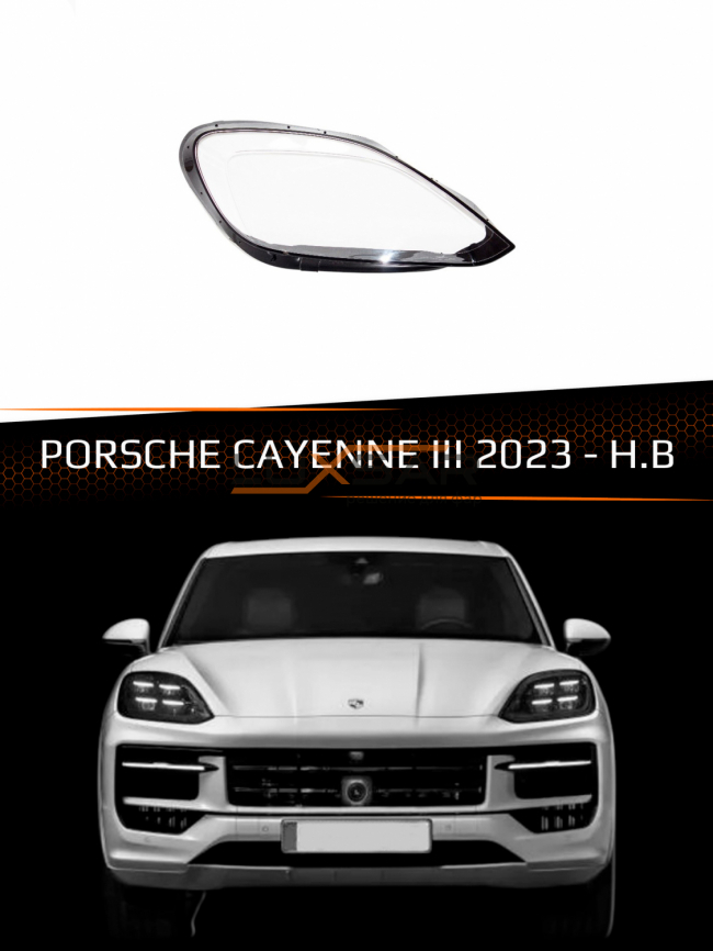 Стекло фары PORSCHE CAYENNE III (2023-н.в.) рестайлинг (правое) фото 1
