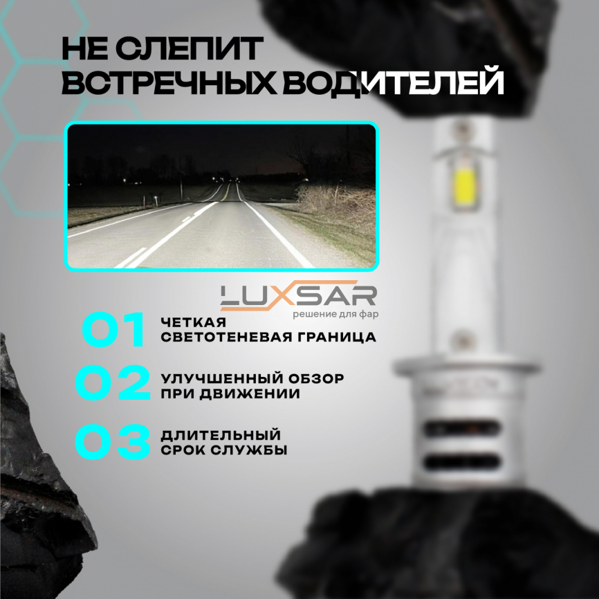 Светодиодные лампы LUXSAR G6 COMPACT H1 36W 6000K фото 4