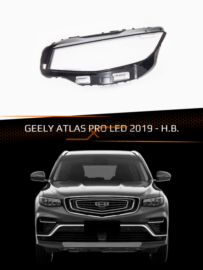 Стекло фары GEELY ATLAS PRO LED (2019-н.в.) (левое) фото 1