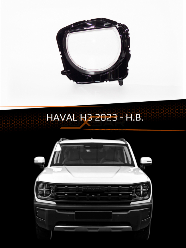 Стекло фары HAVAL H3 (2023-н.в.) (левое) фото 1