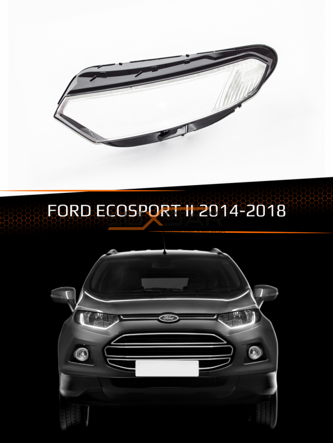 Стекло фары FORD ECOSPORT II (2014-2018) (левое) фото 1