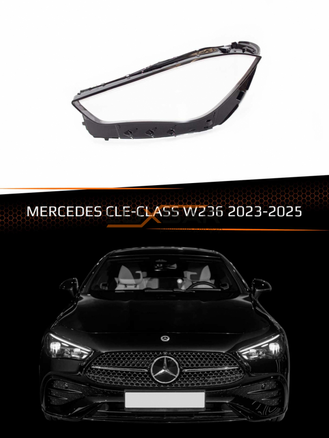 Стекло фары MERCEDES CLE-class W236 (2023-2025) (левое) фото 1