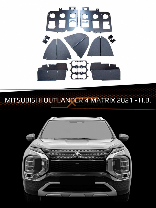 Переходные рамки MITSUBISHI OUTLANDER 4 2021-Н.В. MATRIX фото 1