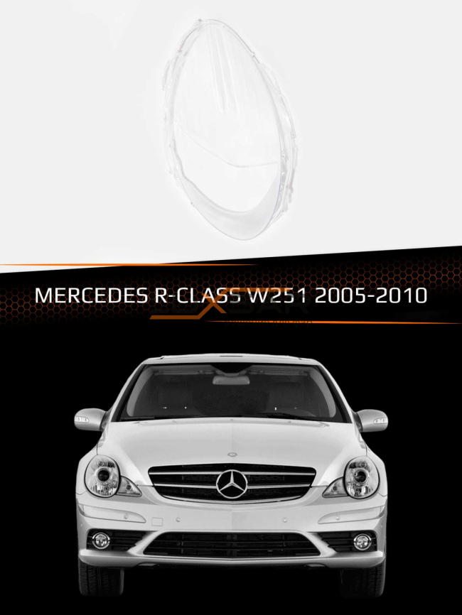Стекло фары MERCEDES R-class W251 (2005-2010) (правое) фото 1