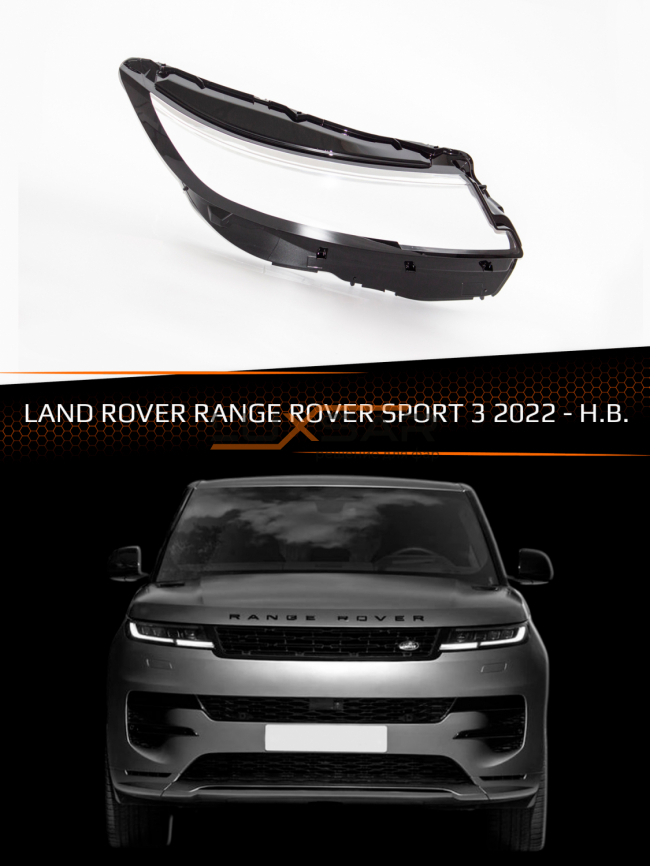 Стекло фары LAND ROVER RANGE ROVER SPORT 3 (2022-н.в.) (правое) фото 1