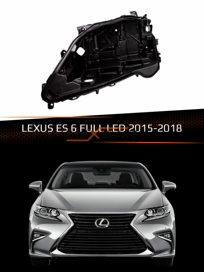 Корпус фары LEXUS ES 6 FULL LED (2015-2018) рестайлинг (левый) фото 1