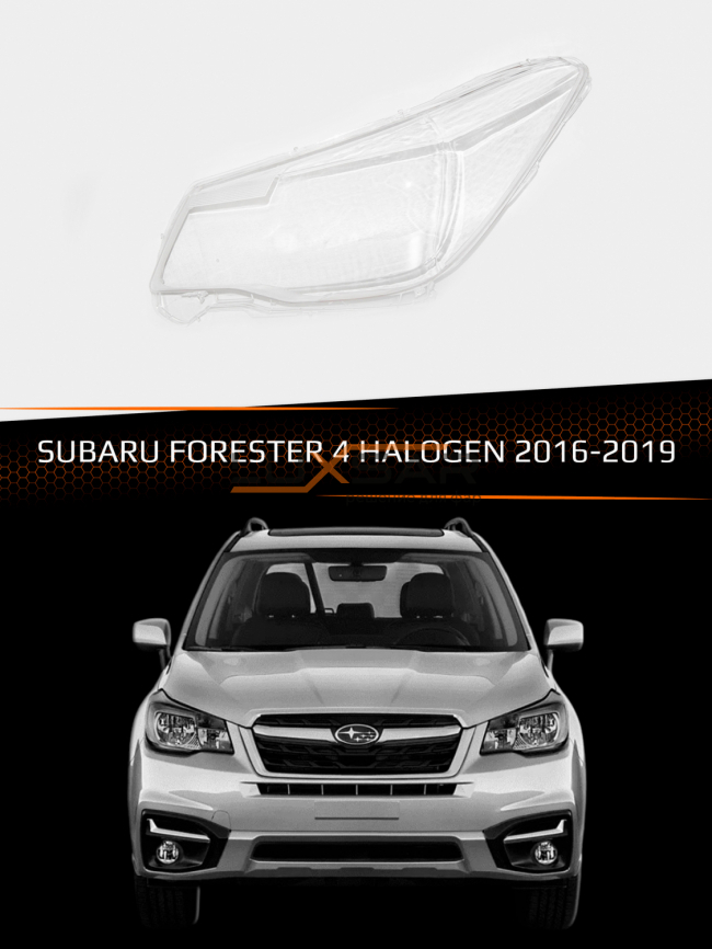 Стекло фары SUBARU FORESTER 4 HALOGEN (2016-2019) (левое) фото 1