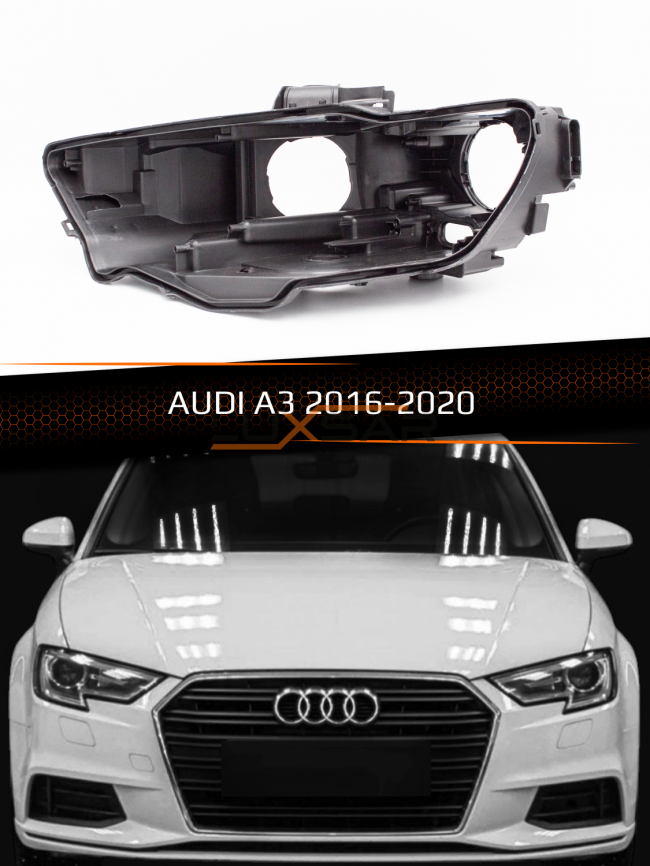 Корпус фары AUDI A3 XENON (2016-2020) рестайлинг (левый) фото 1