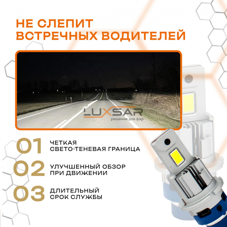 Светодиодные лампы LUXSAR D-LED PREMIUM D2S/D2R 12000LM 6000K фото 5