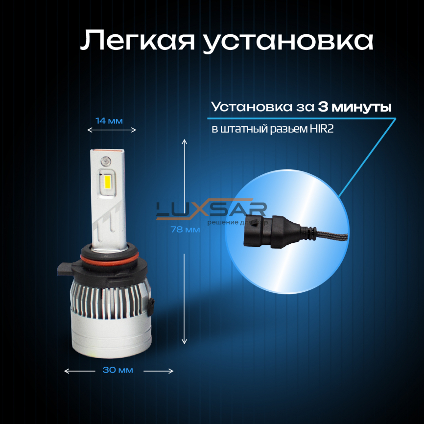 Светодиодные лампы LUXSAR G5 HIR2 (9012) 28W 5800K фото 4