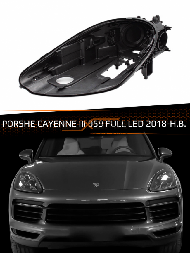 Корпус фары PORSCHE CAYENNE III 959 FULL LED (2018-2023) (левый) фото 1
