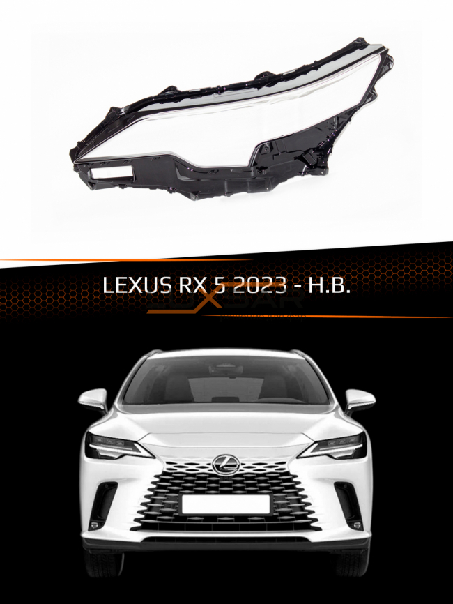 Стекло фары LEXUS RX 5 (2023-н.в.) (левое) фото 1