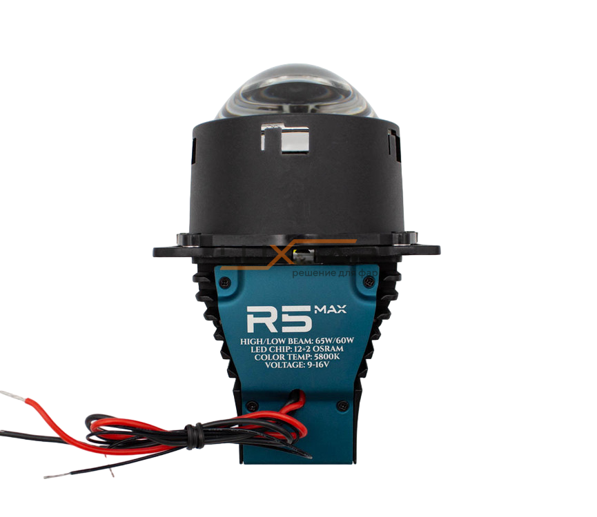 BI-LED линза LUXSAR R5 MAX 3.0 5800K 65W 2 чипа 12 кристаллов (к-т 2 шт.) фото 9